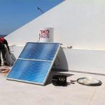 דוד שמש שעבר תהליך של ניקוי דוד על ידי דודי פאר